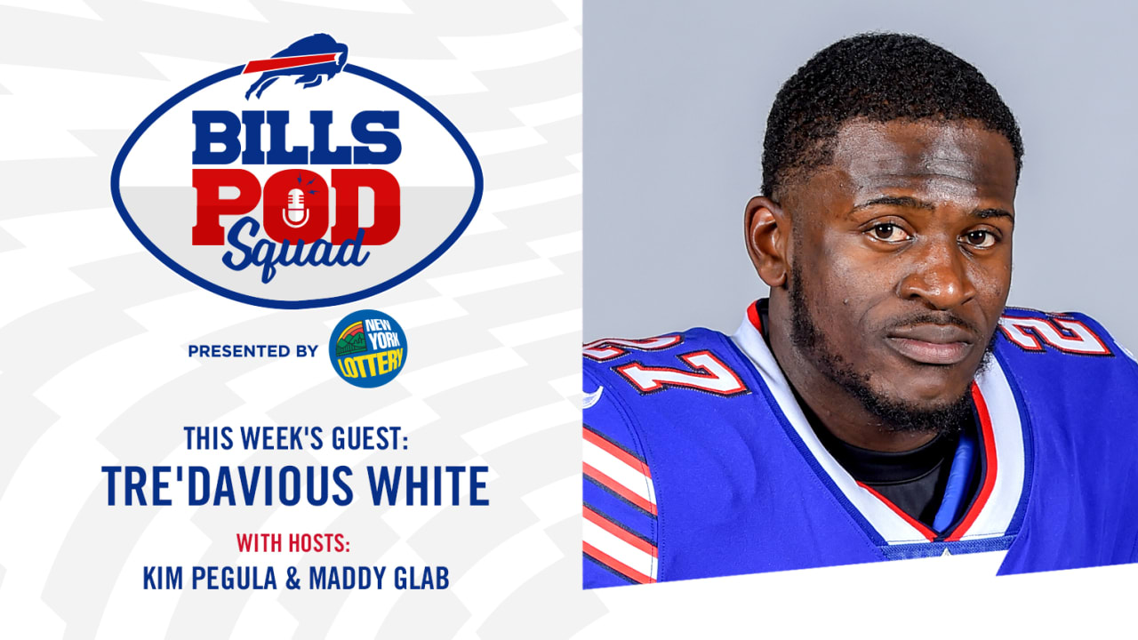 Bills bring Tre'Davious White jersey during postgame press conference