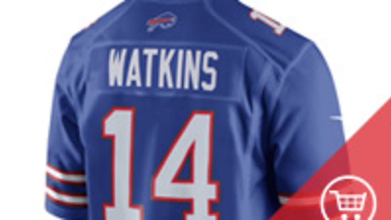 SAMMY WATKINS 14 Buffalo Bills Women Blue T-Shirt Jersey S The Nike Tee NEW  TAG