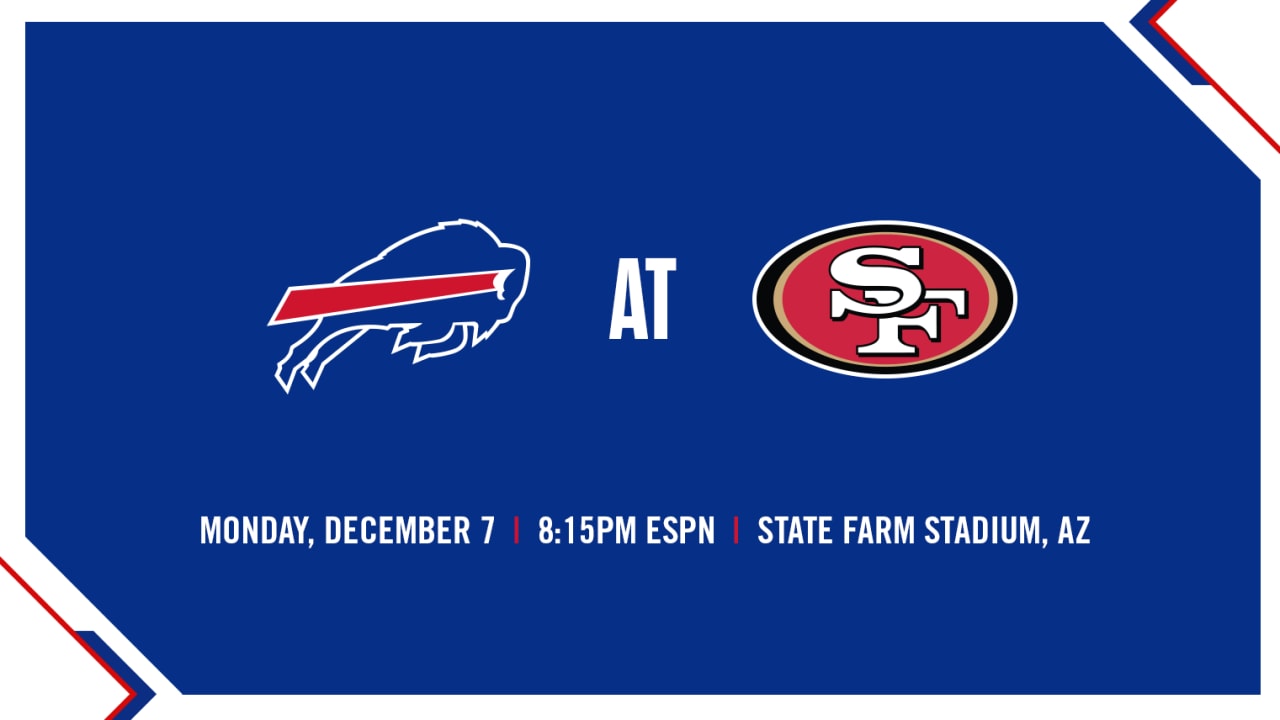 Bills at 49ers Monday Night Football game moved to Arizona