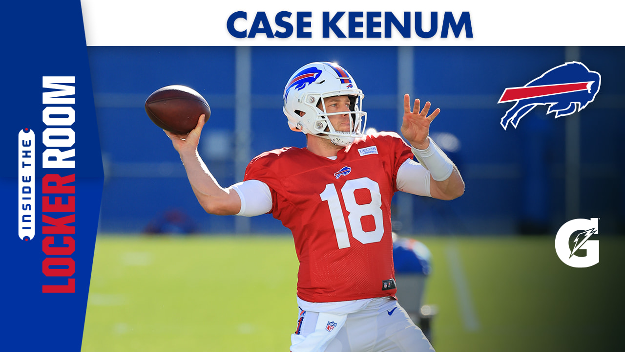 Case Keenum went under cover at the Bills team store trying to