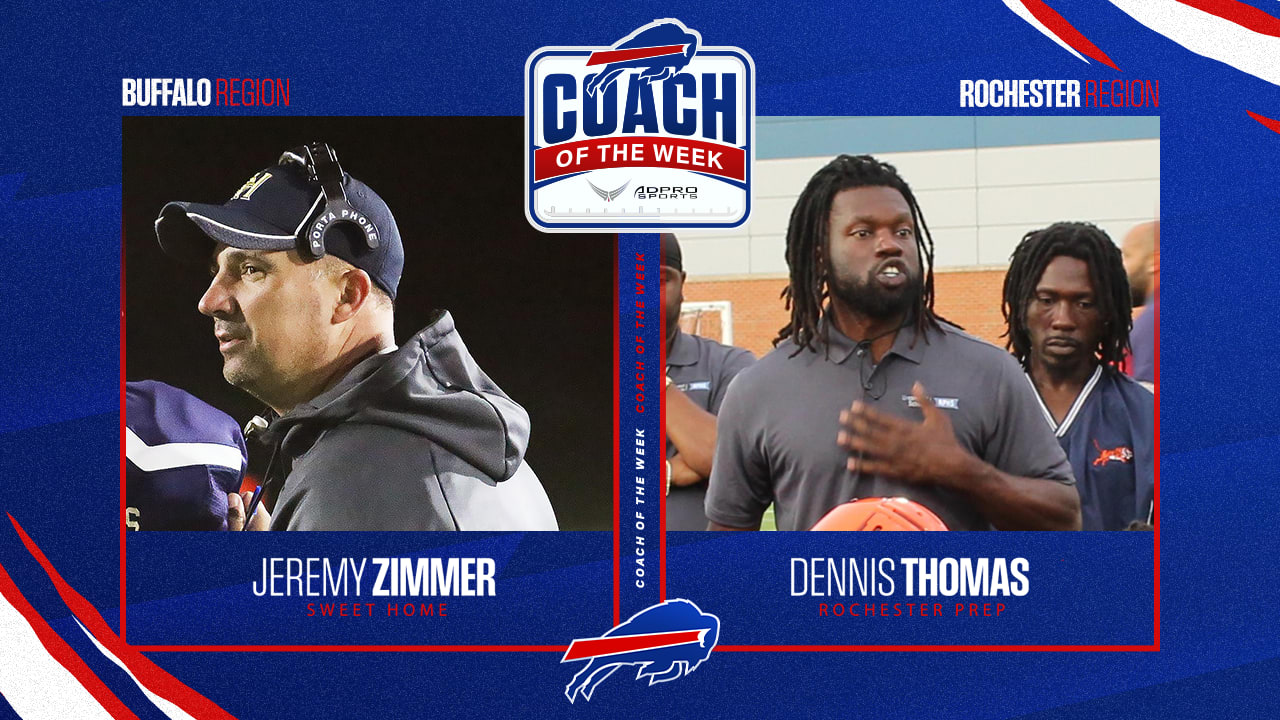 Jeremy Zimmer and Dennis Thomas named Bills ADPRO high school coaches of  the week