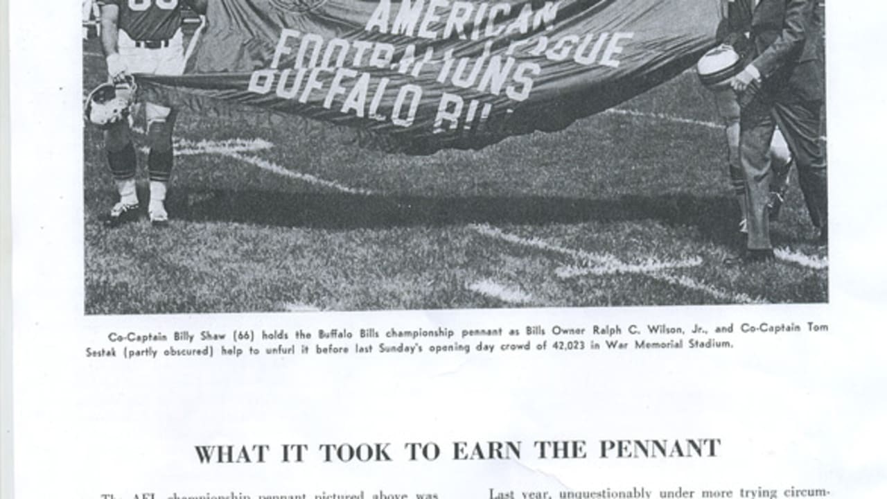 AFL 1965 champion Buffalo Bills: The story behind one of the