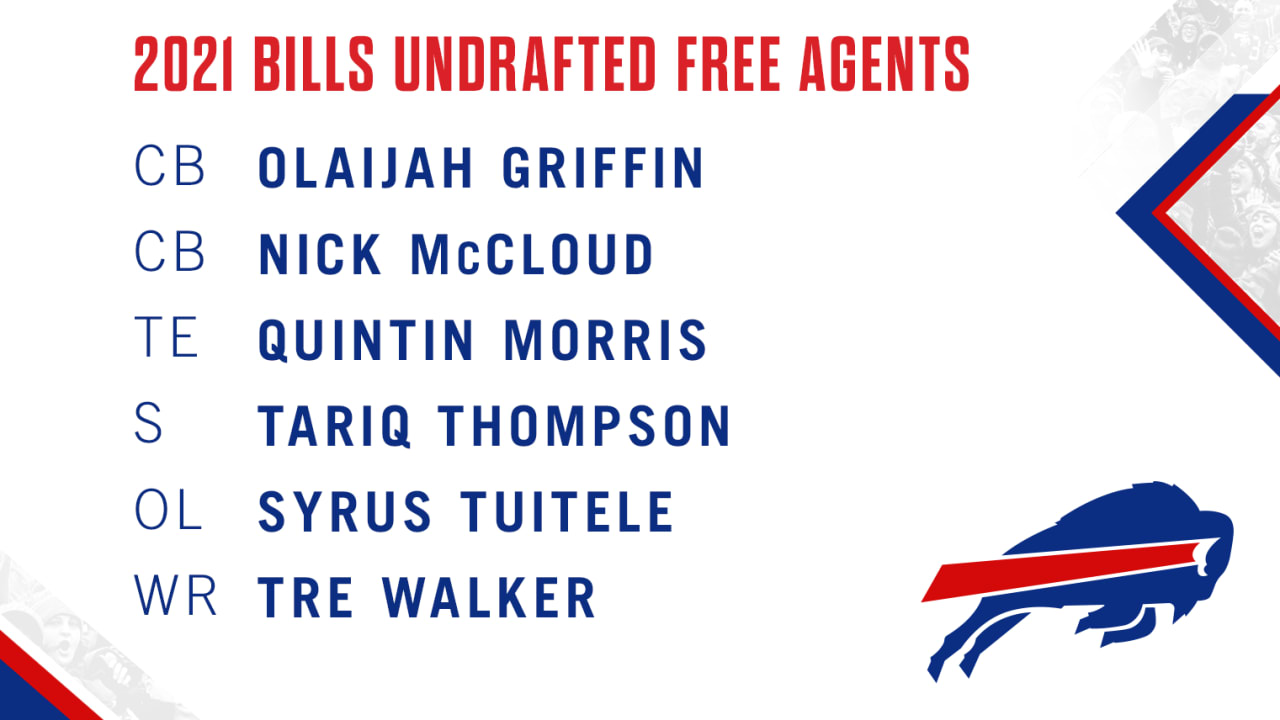 Get to know these 6 Bills undrafted free agents