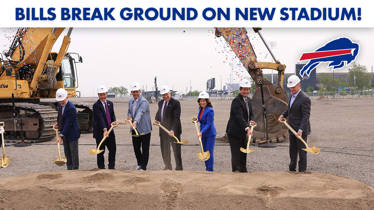 Buffalo Bills break ground at site of team's new stadium