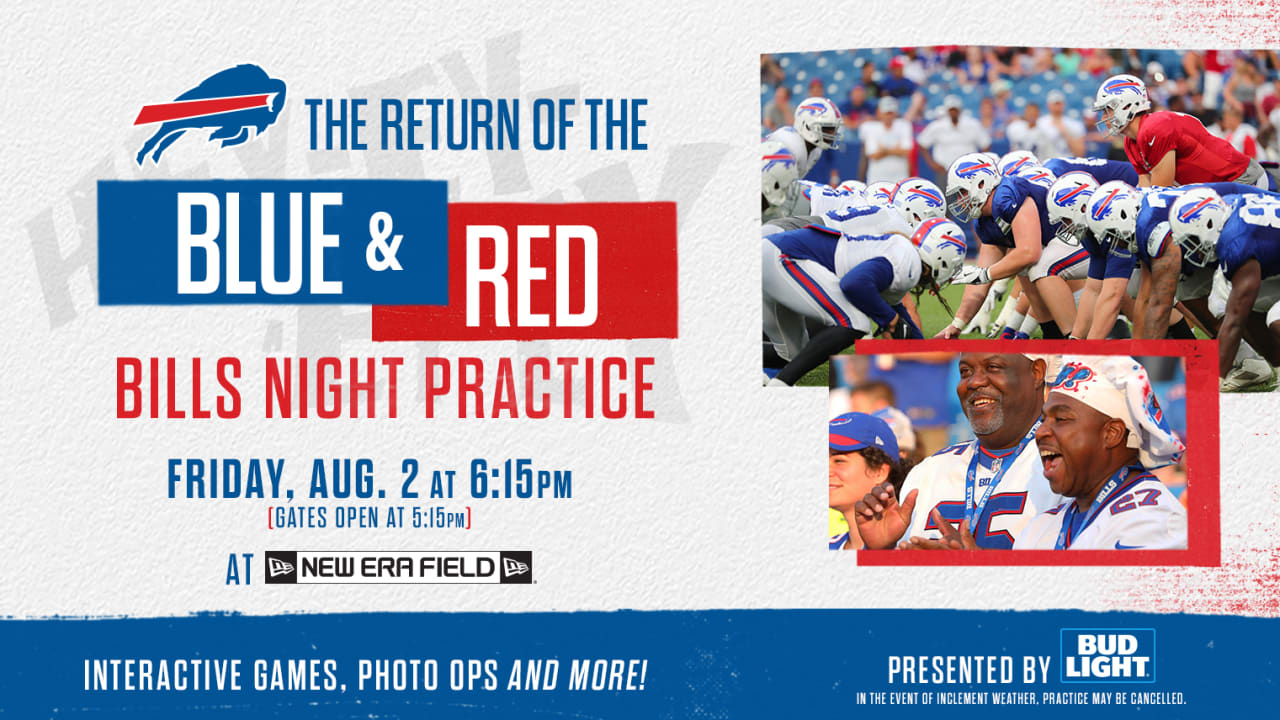 How Bills fans can get tickets for “The Return of the Blue & Red” night  practice