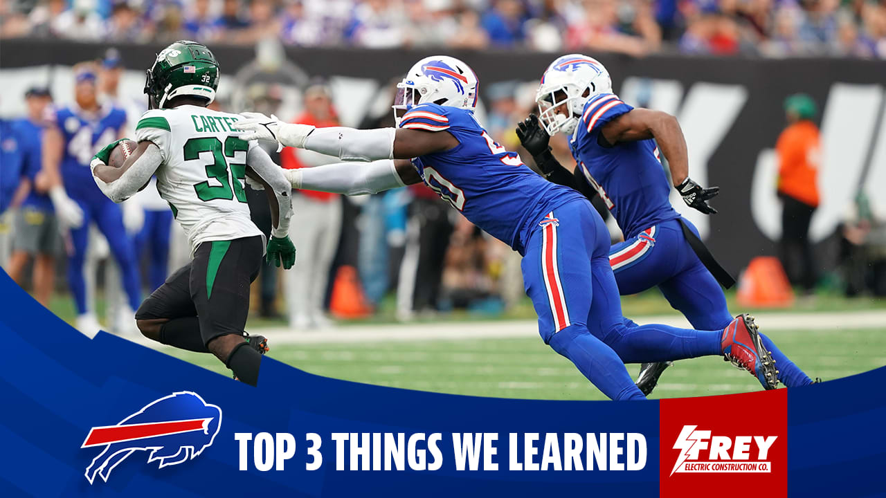 Top 3 things we learned from Bills vs. Jets Week 9