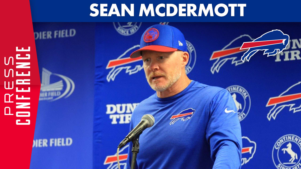 Buffalo Bills Head Coach Sean McDermott addresses media 