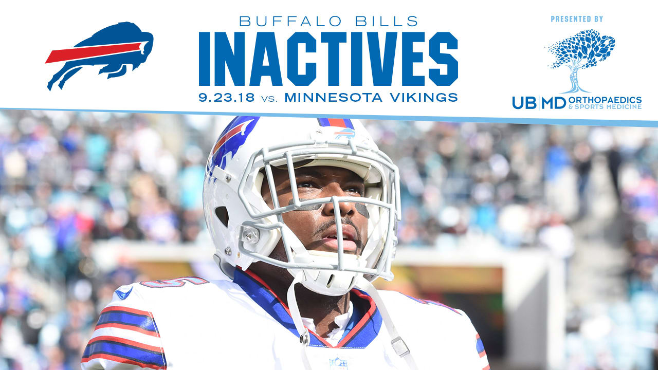 LeSean McCoy Leads List Of Bills Inactives