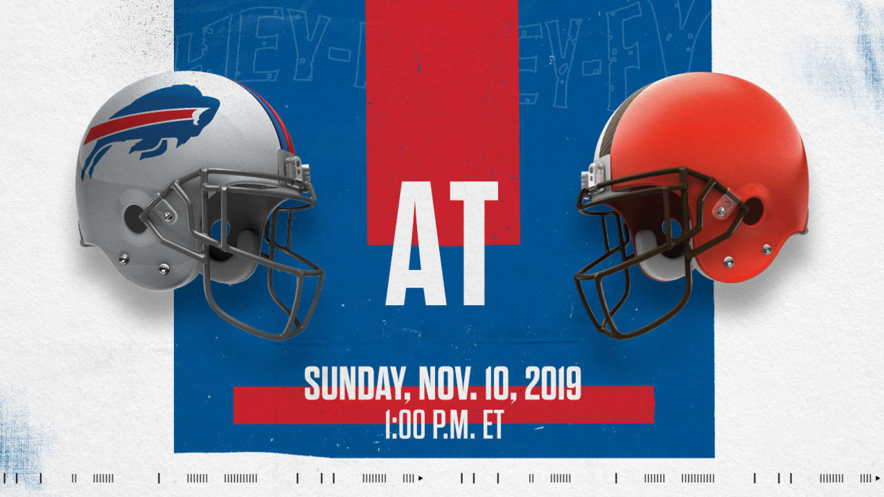 Bills vs. Browns Week 10 How to watch, listen and live stream