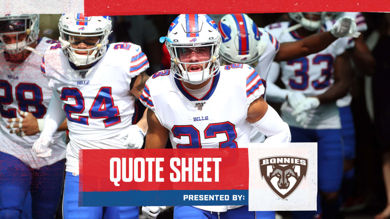 Quote Sheet  Player-driven leadership fuels Buffalo's win over Miami