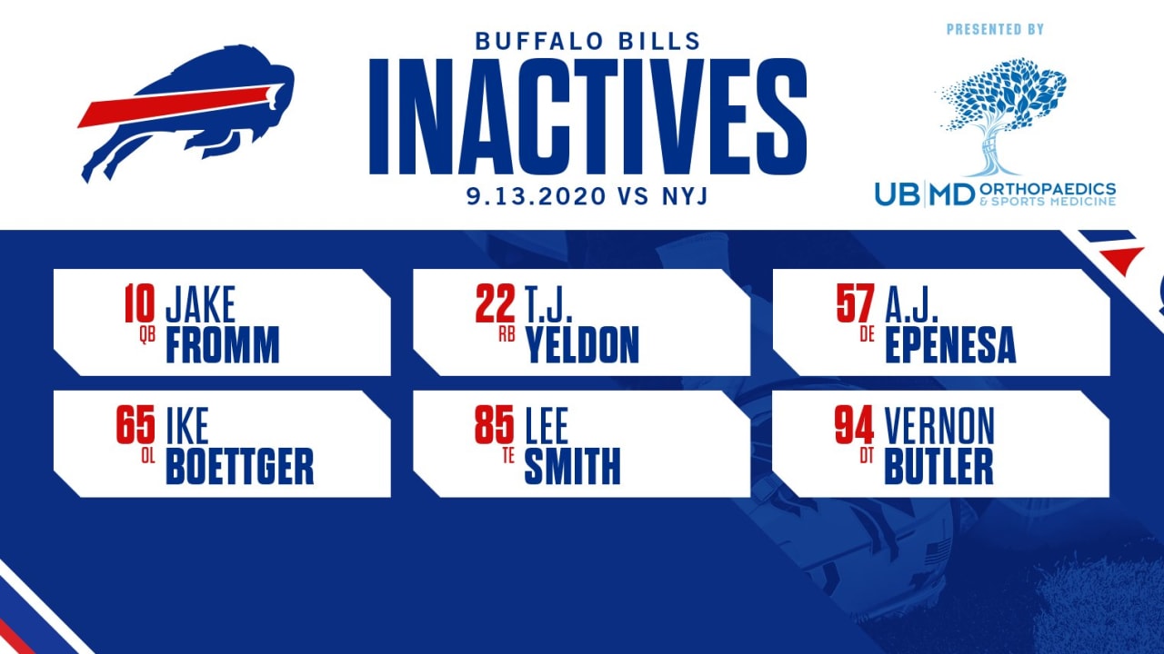 Bills vs. Rams Inactives: A.J. Epenesa active over Darryl Johnson