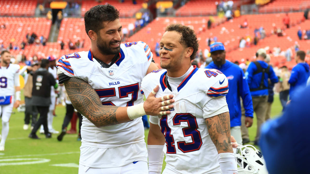 Buffalo Bills locker room celebrations after Dolphins win