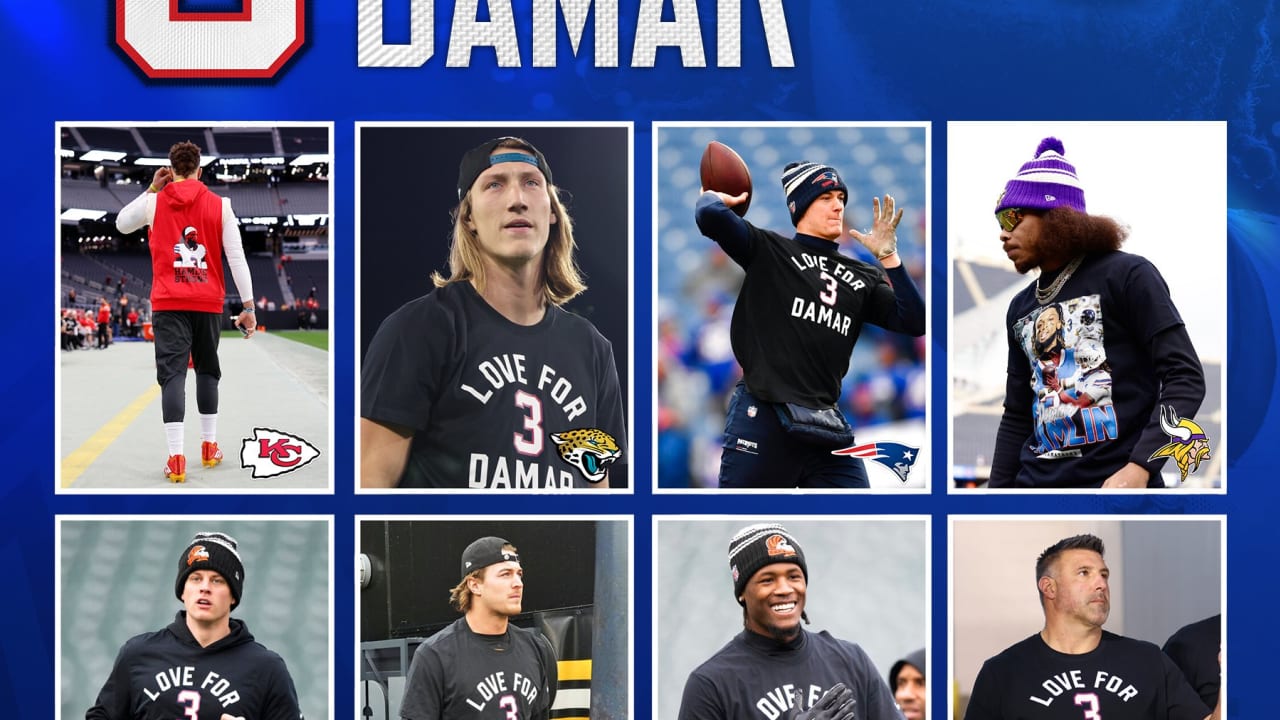 NFL + sports world pays tribute to Damar Hamlin