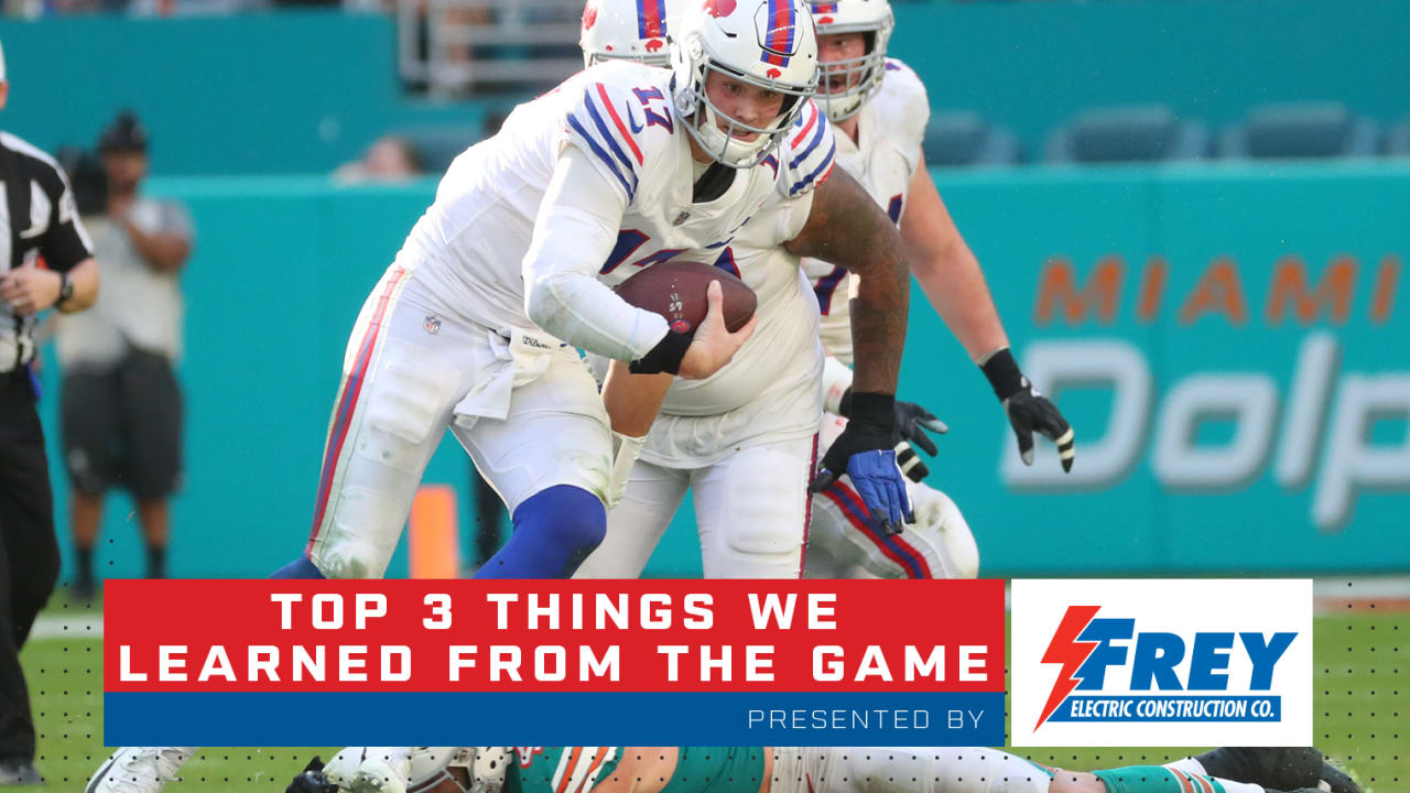 Top 3 things we learned from Bills vs. Dolphins