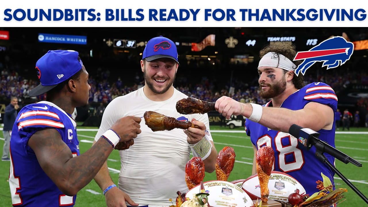 Sound Bits: Allen, Diggs, and the Bills Prepare to Play on Thanksgiving