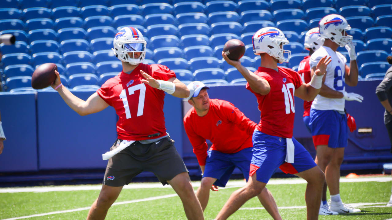 buffalo bills blue and red practice