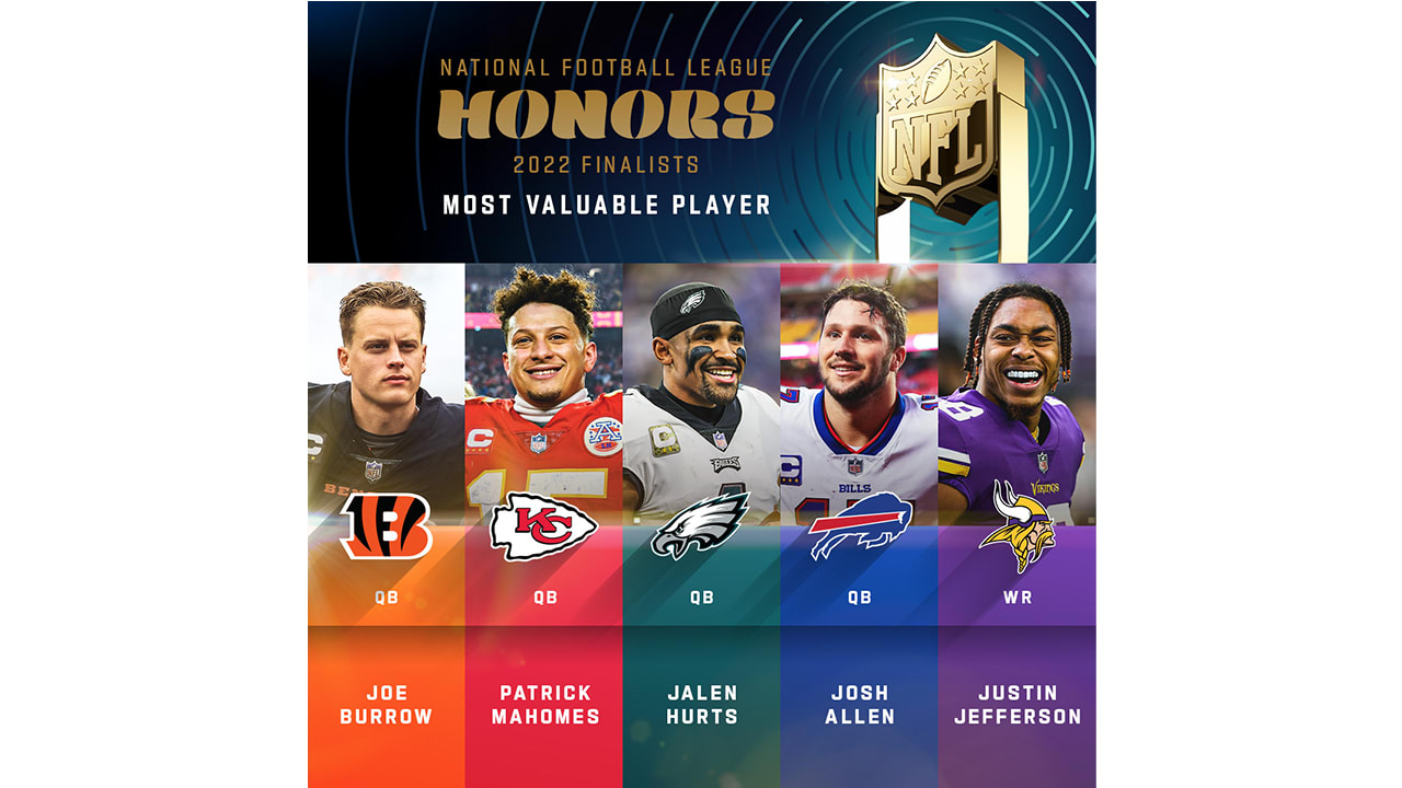 Patrick Mahomes highlights NFL MVP award finalists for 2022 season