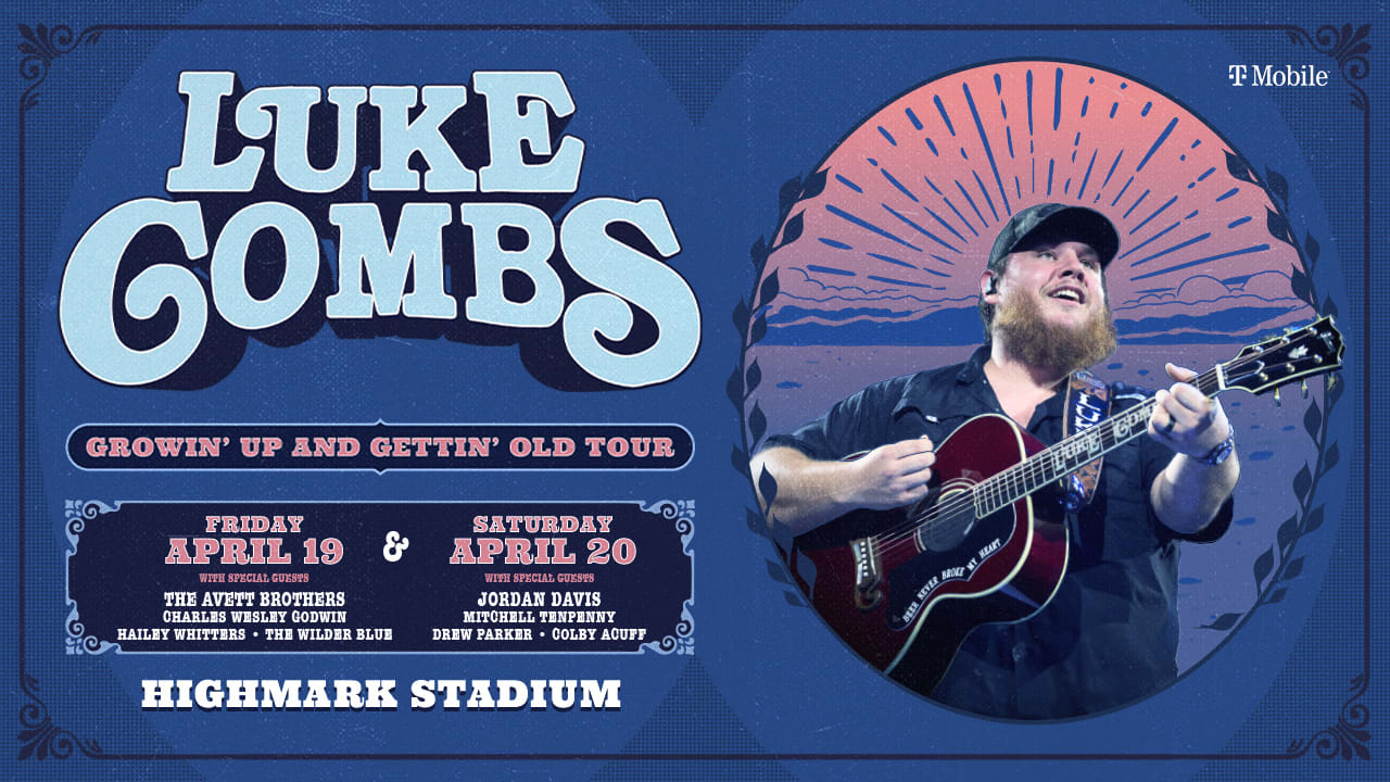 Luke Combs to Perform Two Concerts at Buffalo’s Highmark Stadium on April 19 and 20, 2024