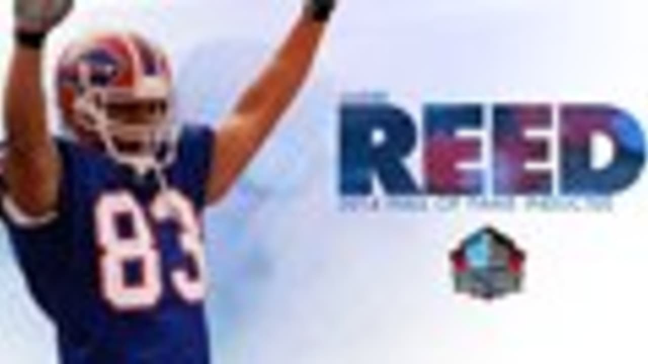 Jim Kelly throws a TD to Andre Reed in Canton