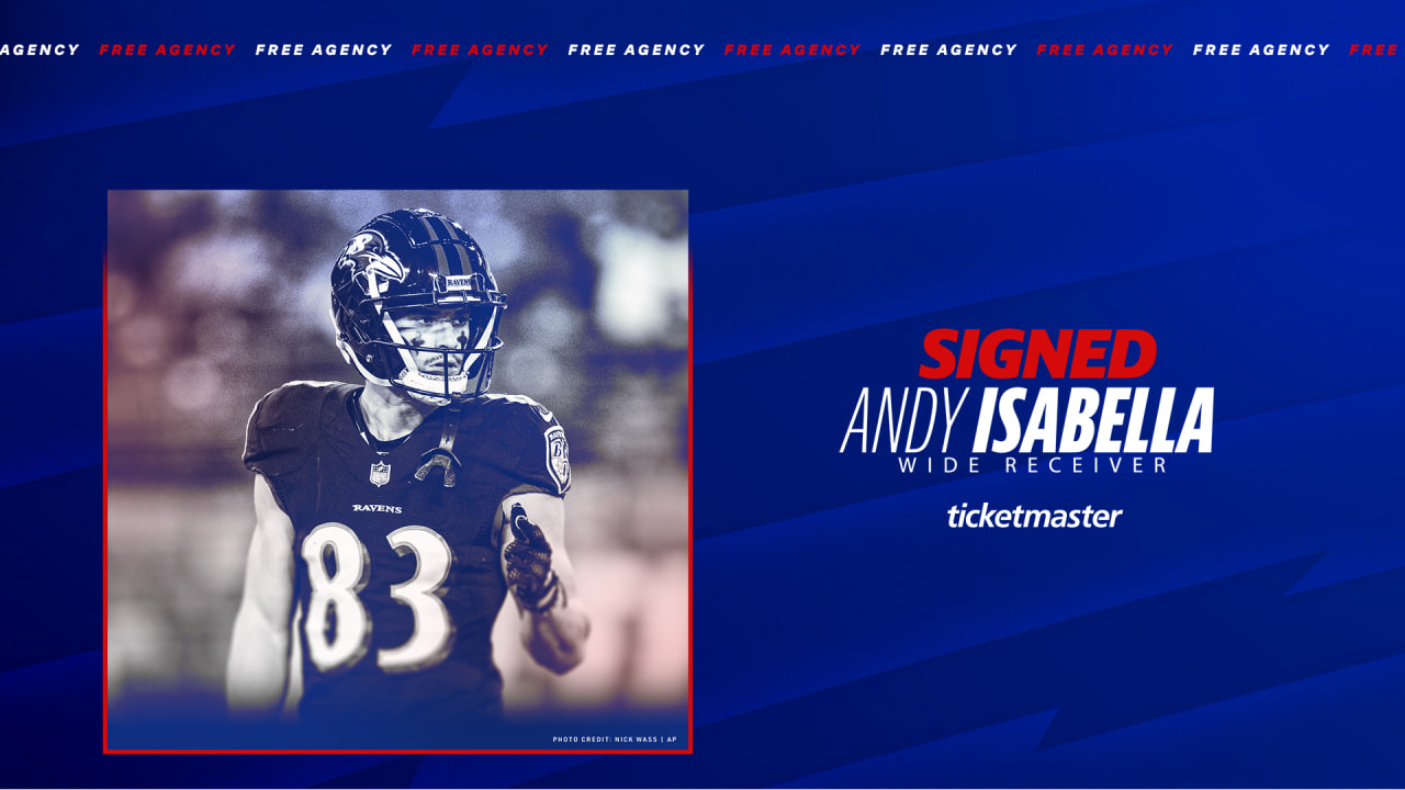 Bills continue adding speed to their offense by signing receiver Andy  Isabella