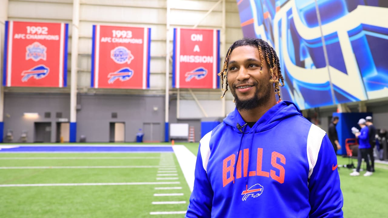 Buffalo Bills WR Deonte Harty meets with media