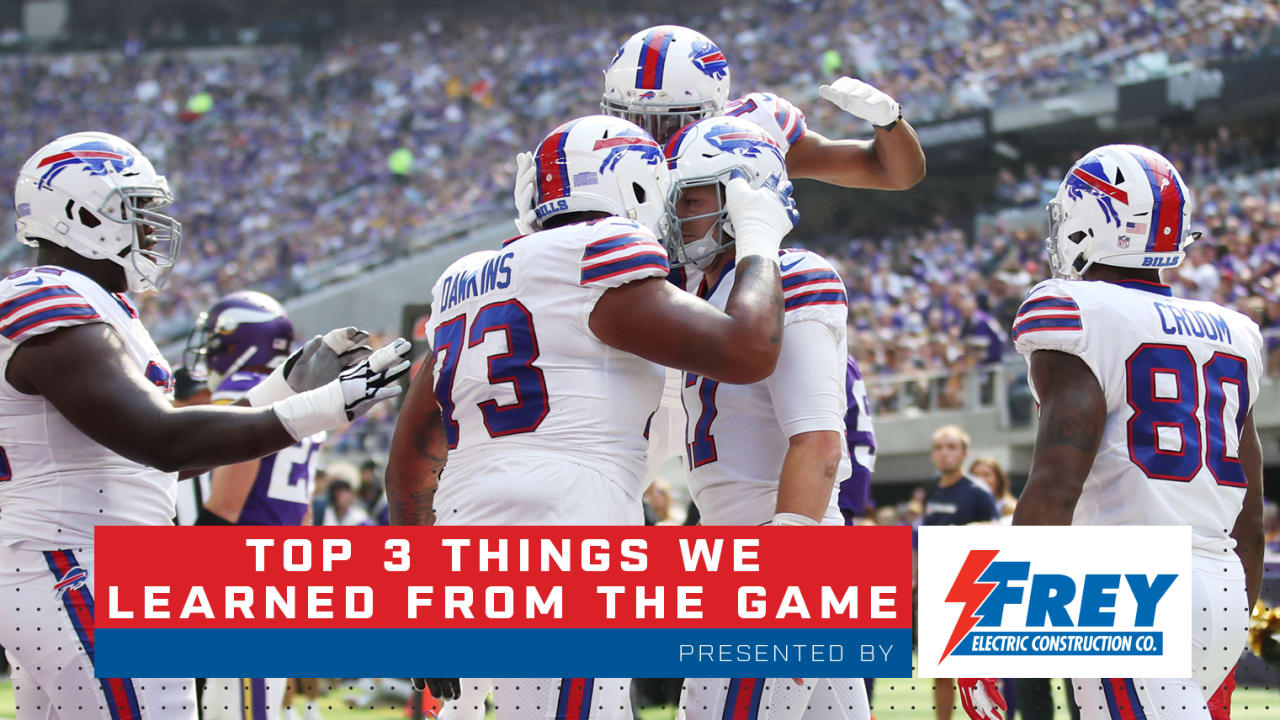 Top 3 things we learned from Bills vs. Vikings