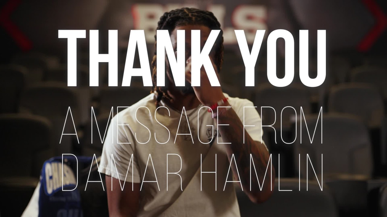 Damar Hamlin shares message of love to fans, supporters