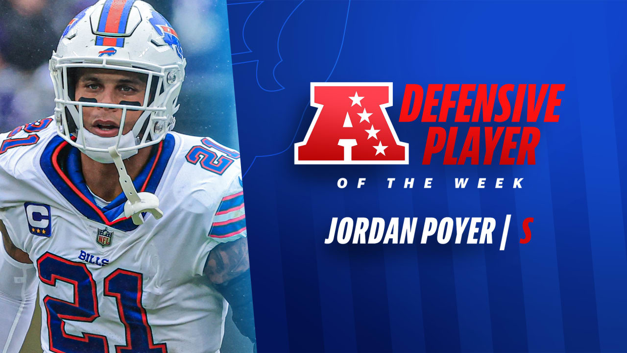 Bills' Jordan Poyer named AFC Defensive Player of the Week