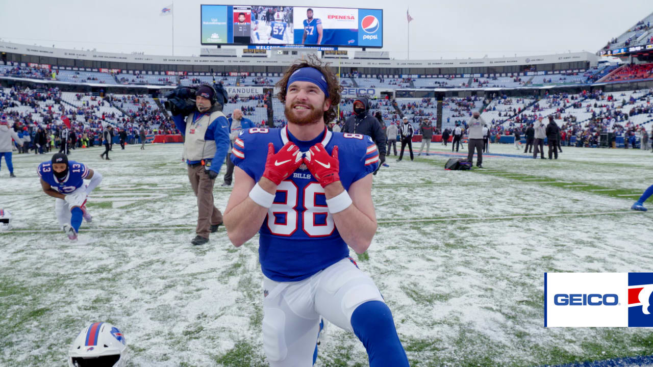 Mic'd Up: Dawson Knox Brings the Energy During Playoff-Clinching Win Over  Atlanta