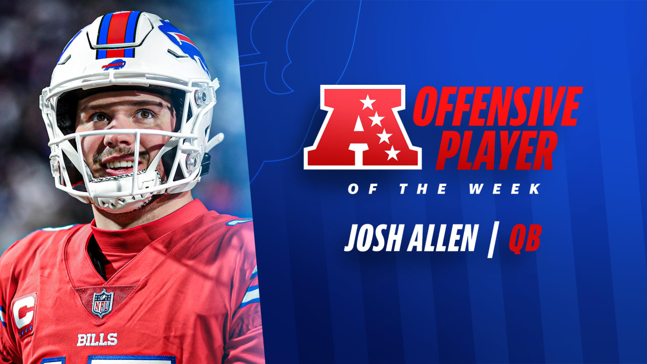 Bills QB Josh Allen named AFC Offensive Player of the Week