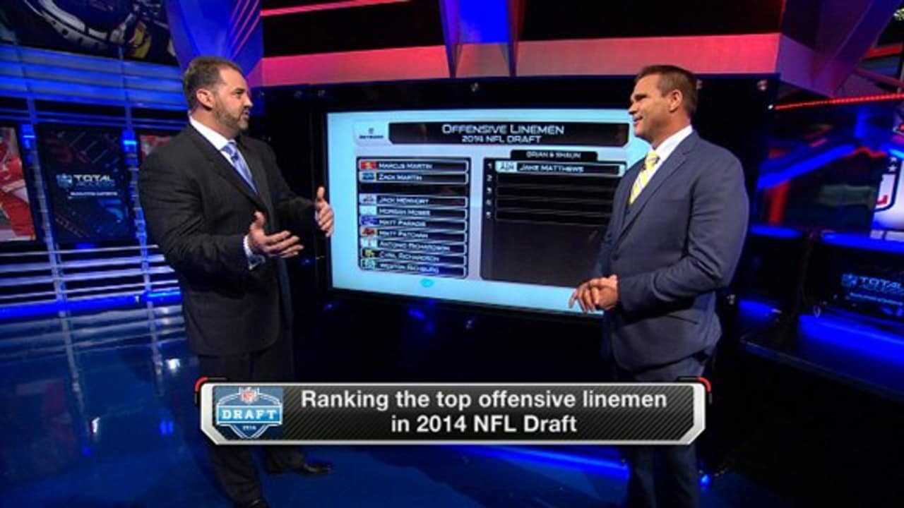 Who are the top five offensive lineman in the draft?