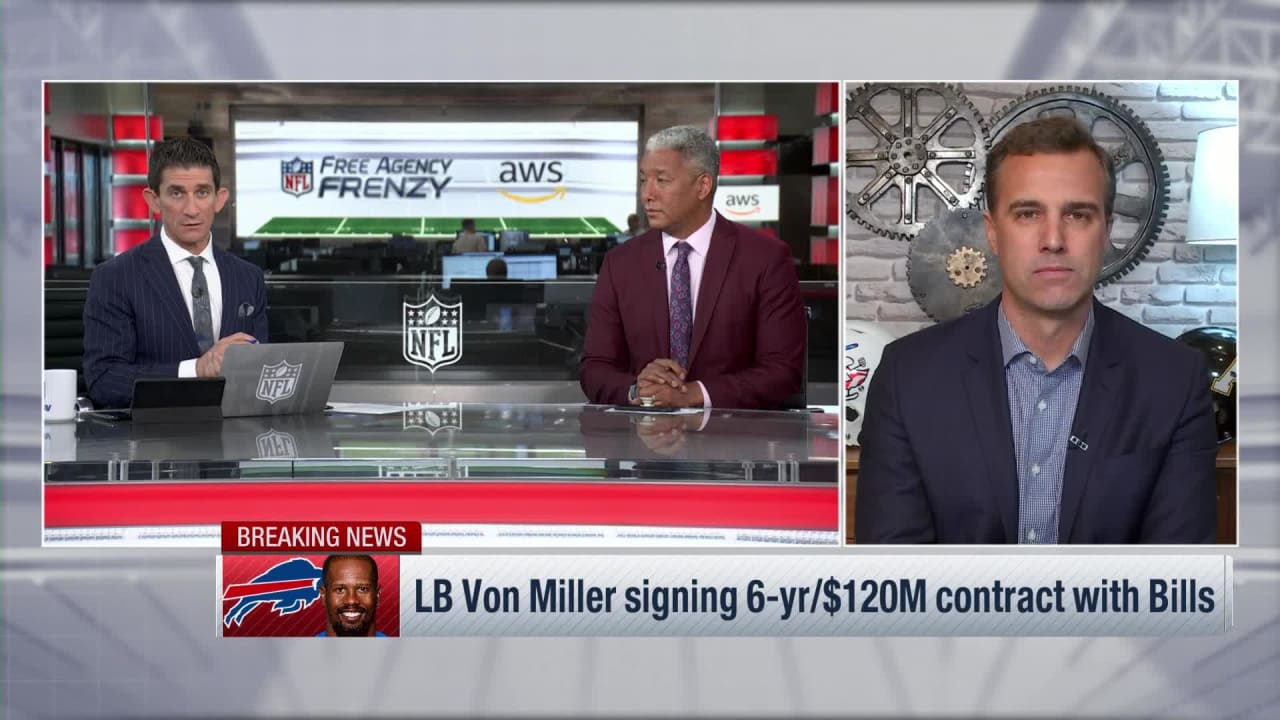 Von Miller contract: Free agent LB to sign six-year, $120 million deal with  Bills - DraftKings Network