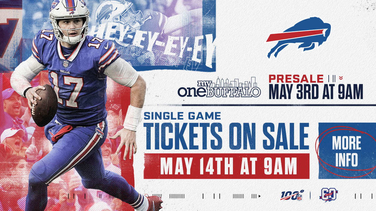 Bills announce onsale dates for single game tickets
