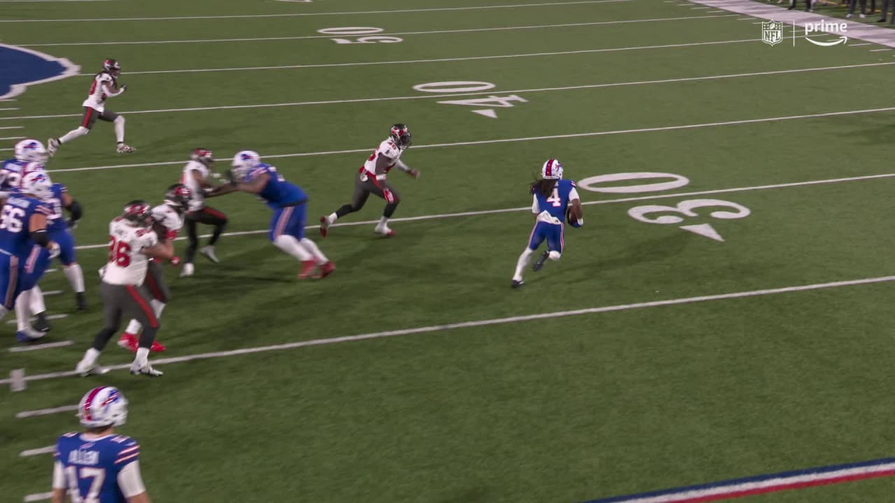 James Cook bounces outside for 18-yard run | Bills vs. Buccaneers