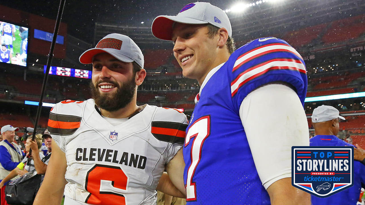 Josh Allen and Baker Mayfield will face off for the first time in this
