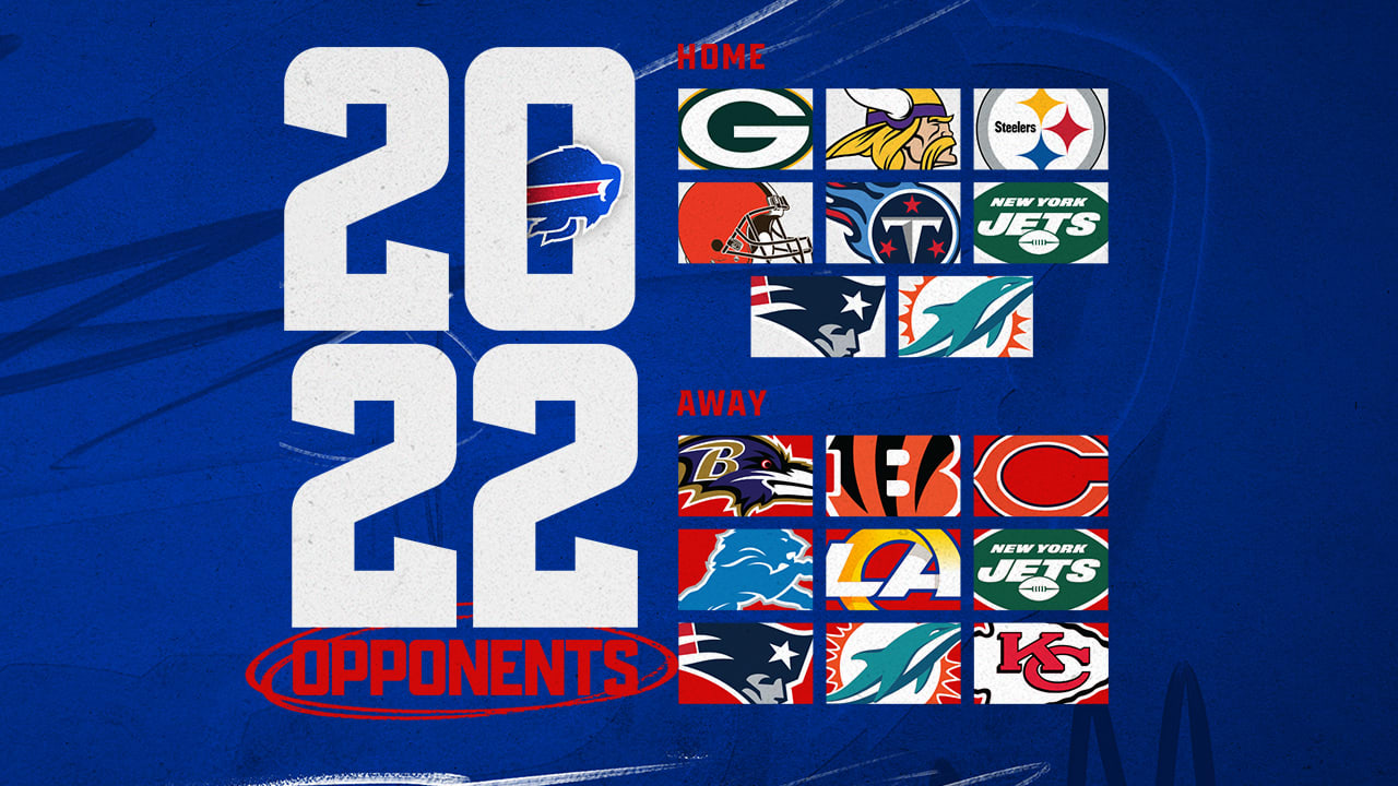 Bills' opponents for 2022 finalized