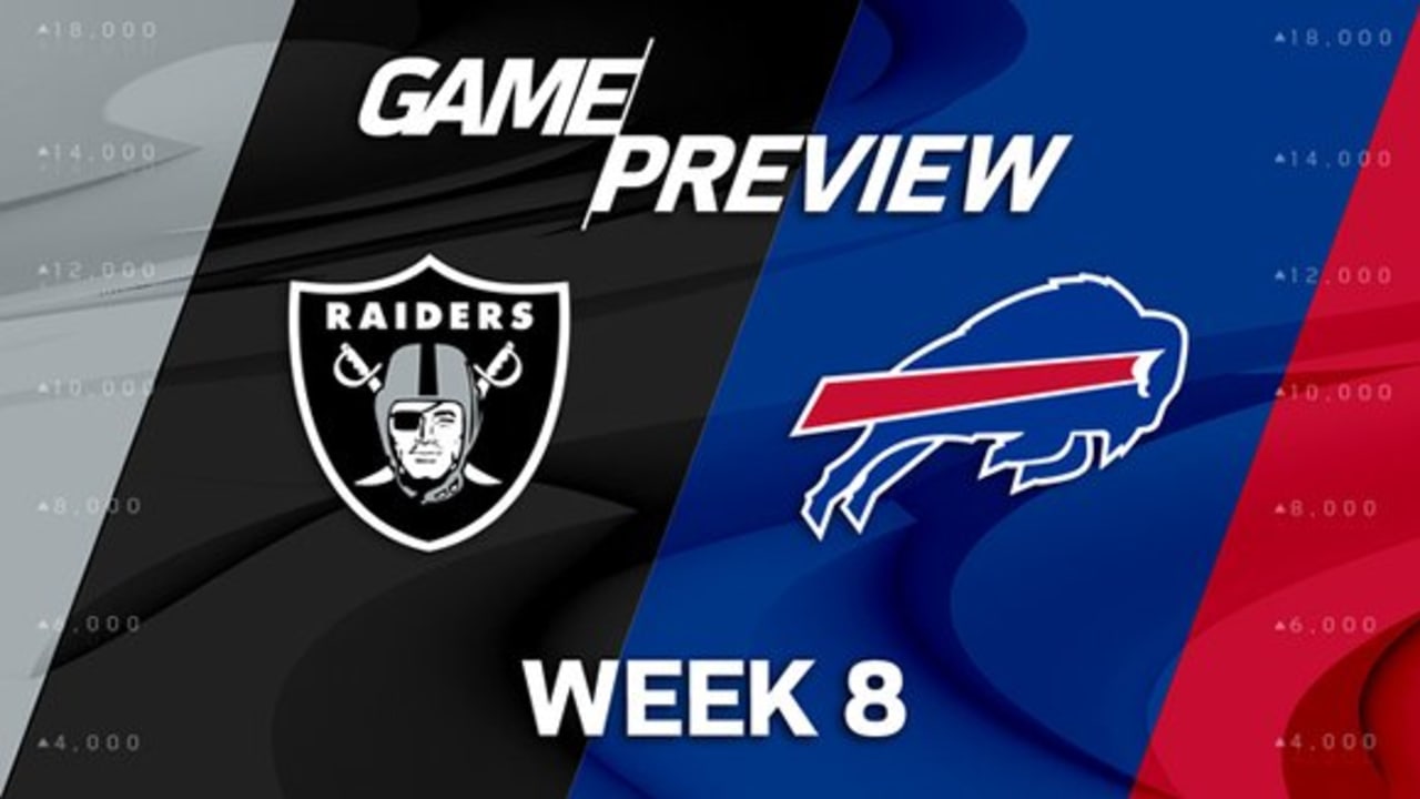 Raiders vs. Bills Week 8 game preview