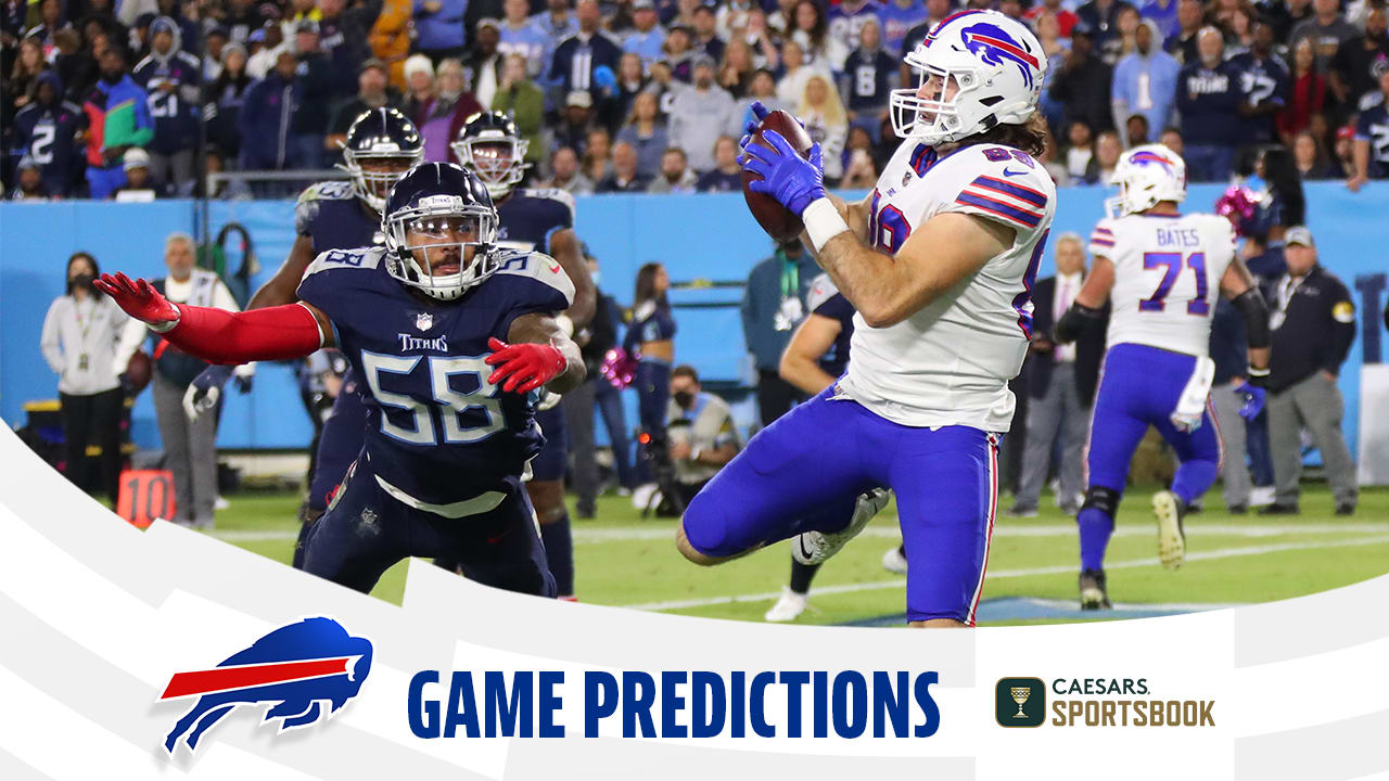 Game predictions, Bills vs. Titans