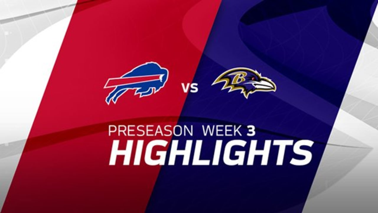 Bills vs. Ravens  NFL Preseason Week 3 Game Highlights 