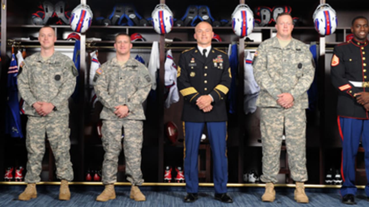 Military men honored to wear Bills colors
