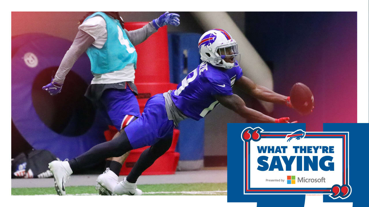 What they're saying Bills receivers are ready to build a new identity