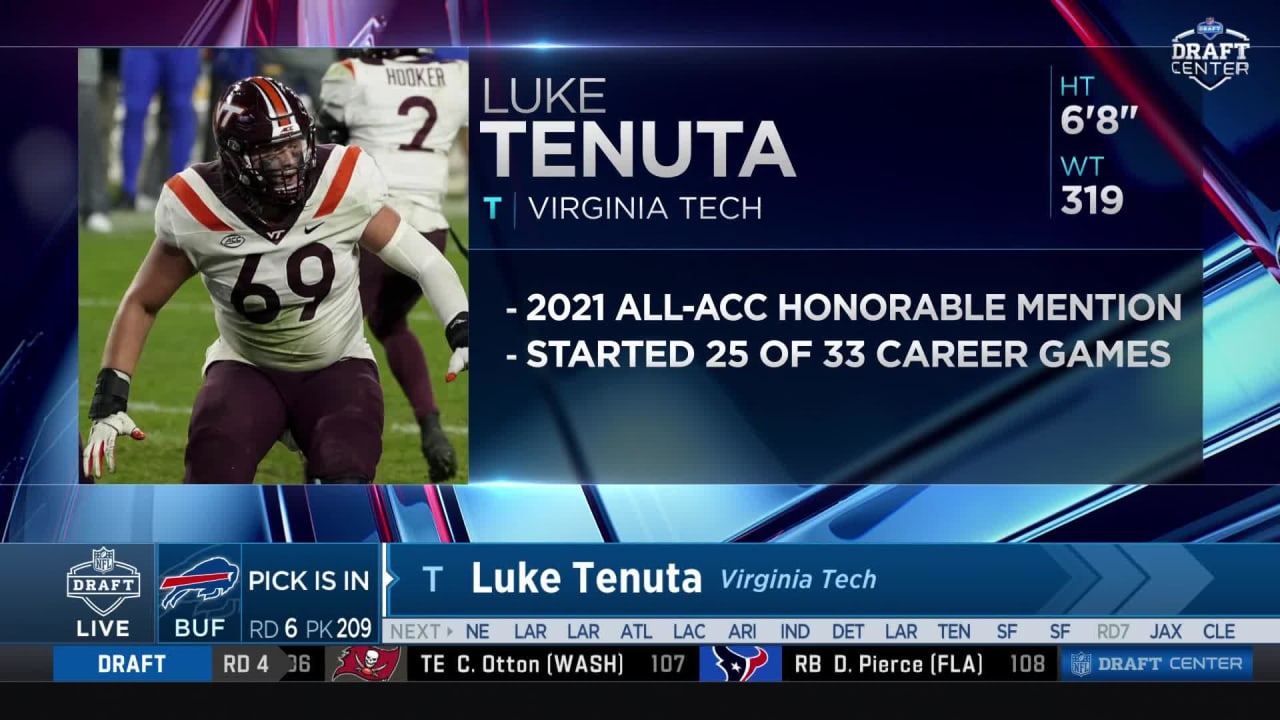 Bills select Luke Tenuta with No. 209 pick in 2022 draft