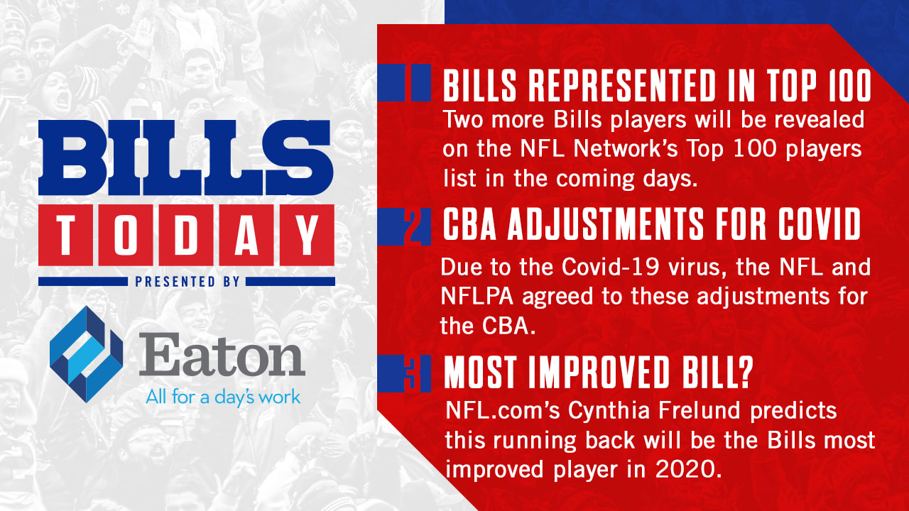 Bills Today  Two more Bills to appear on the NFL's Top 100 Players of 2020  list