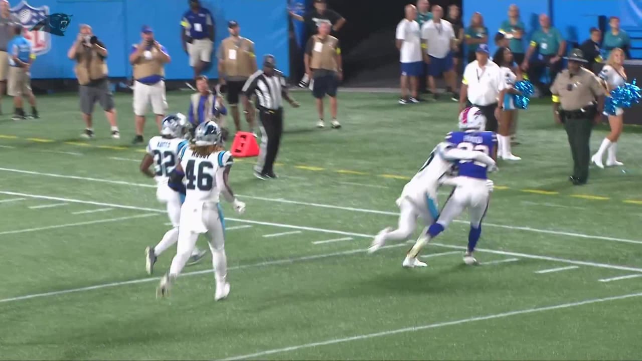 Neil Pau'u picks up 26 yards | Bills at Panthers preseason