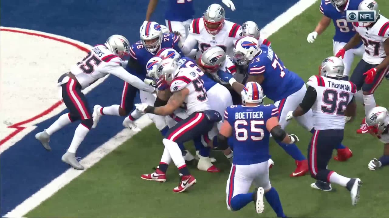 Darrynton Evans after the game at Soldier Field - 2023 Buffalo Bills -  Bills Fans