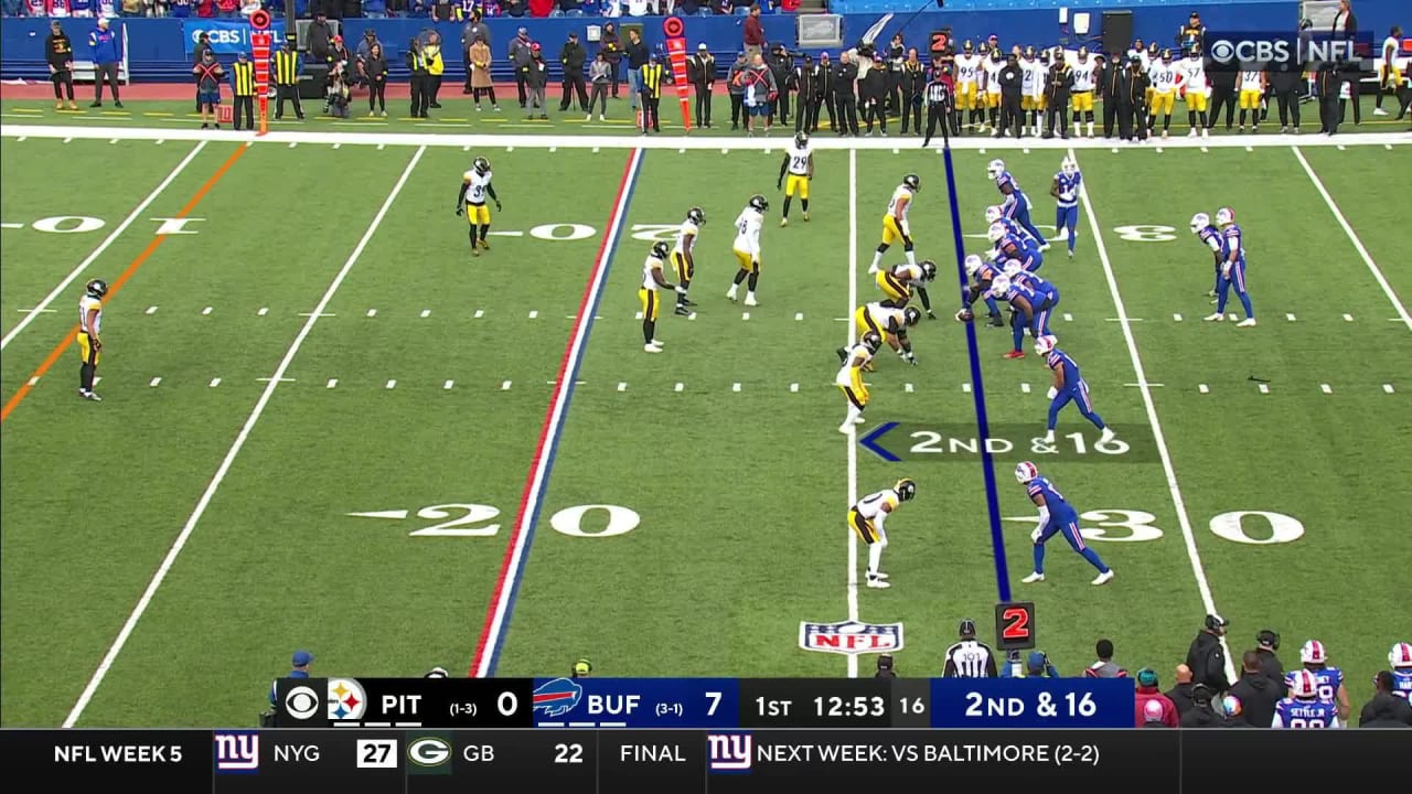 Buffalo Bills wide receiver Stefon Diggs' crisp route-running results in 19-yard  reception