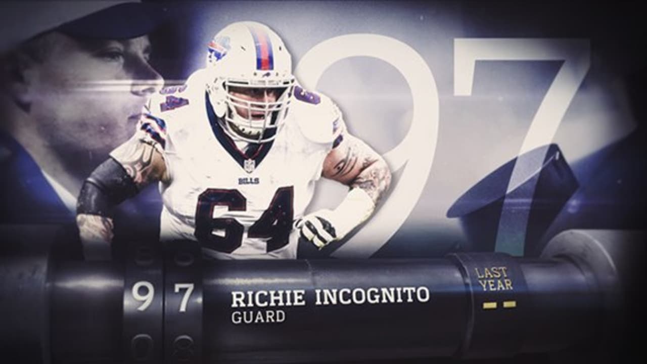 97: Richie Incognito (G, Bills)  Top 100 NFL Players of 2016 