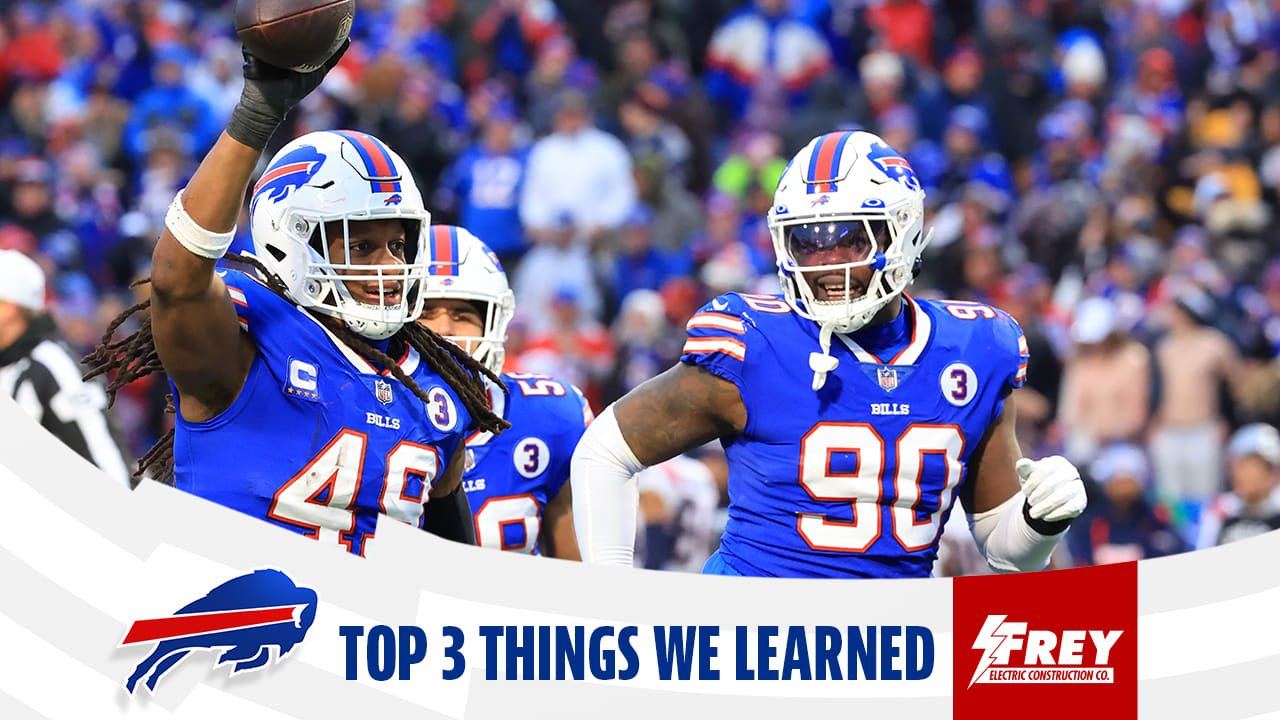 Top 3 things we learned from Bills vs. Patriots
