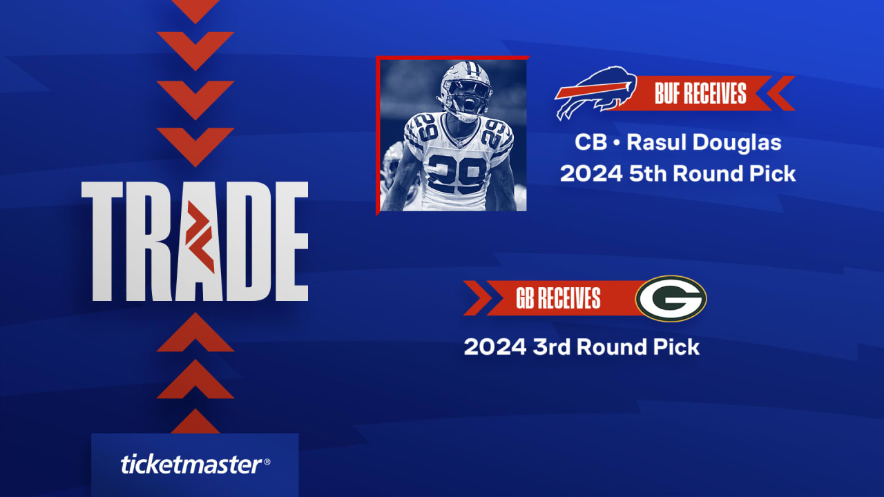 Buffalo Bills agree to terms to acquire CB Rasul Douglas from Green Bay Packers