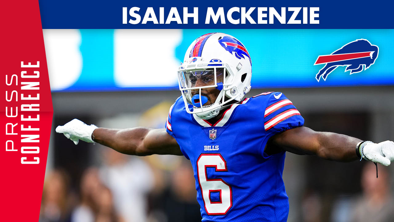 Buffalo Bills wide receiver Isaiah McKenzie (6) warms up before